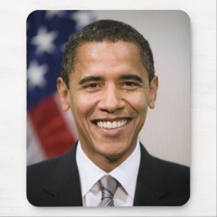 米国のオバマ選大統領 マウスパッド