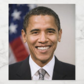 米国のオバマ選大統領 ワインラベル (シングルラベル)