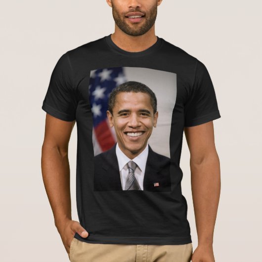 米国のオバマ選大統領 Tシャツ (正面)