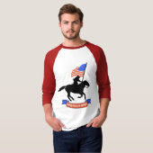 米国のカウボーイのワイシャツ Tシャツ (正面フル)