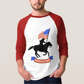 米国のカウボーイのワイシャツ Tシャツ