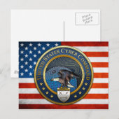 米国のサイバー・コマンド ポストカード (正面/裏面)