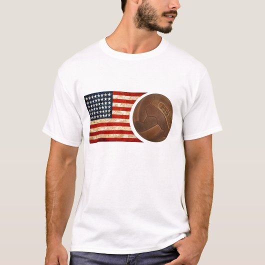 米国のサッカーのレトロ Tシャツ (正面)