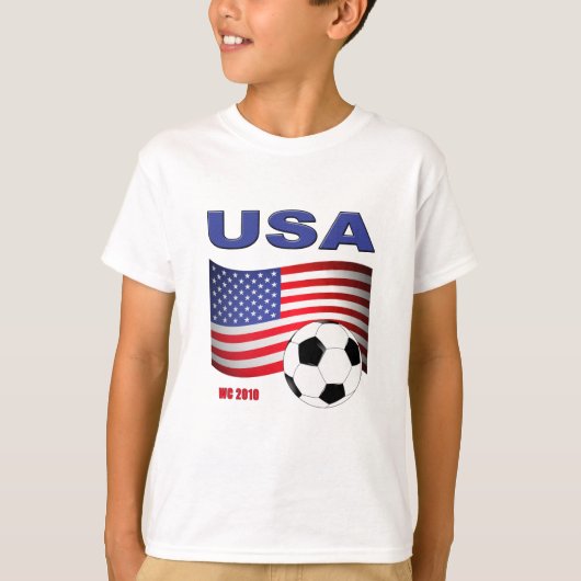 米国のサッカーのワールドカップ2010年 Tシャツ (正面)