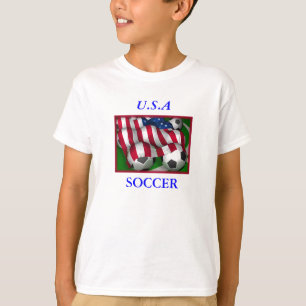 米国のサッカーの子供のTシャツ Tシャツ