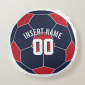 米国のサッカーの挿入物の名前 ラウンドクッション (正面)