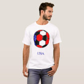 米国のサッカーのTシャツ Tシャツ (正面フル)
