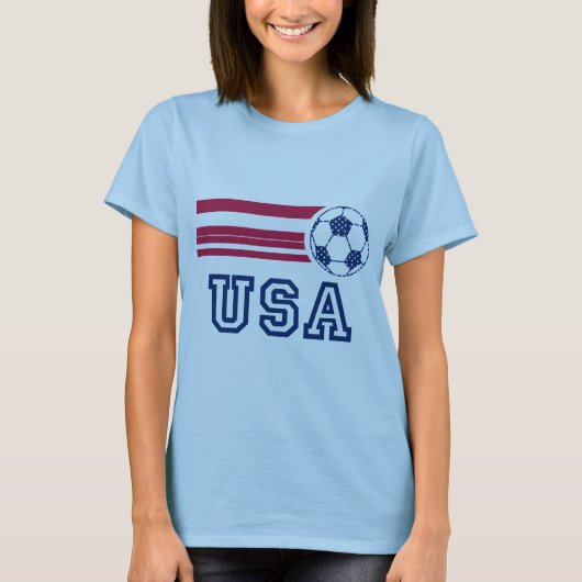 米国のサッカーレディースTシャツ Tシャツ (正面)