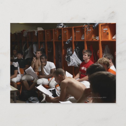 米国のサッカー選手(10代の若者2を含む) ポストカード (正面)