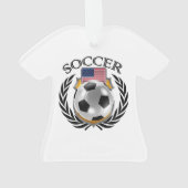 米国のサッカー2016ファンのギア オーナメント (裏面)