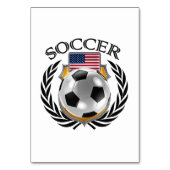 米国のサッカー2016ファンのギア テーブルナンバー (正面)
