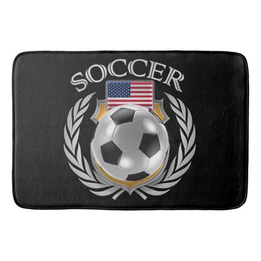 米国のサッカー2016ファンのギア バスマット (正面)