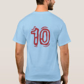 米国のサッカー2 Tシャツ (裏面)