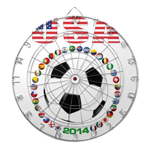 米国のサッカー4017 ダーツボード (正面)