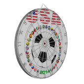 米国のサッカー4017 ダーツボード (正面左)