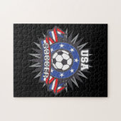 米国のサッカー ジグソーパズル (横)