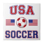 米国のサッカー タイル (正面)