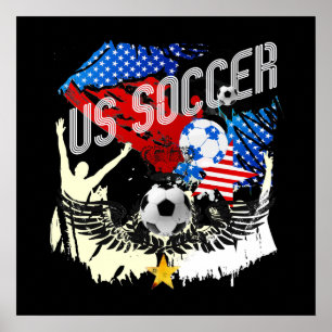 米国のサッカー ポスター