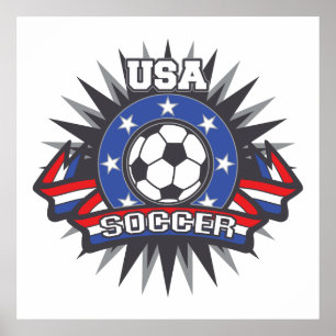 米国のサッカー ポスター