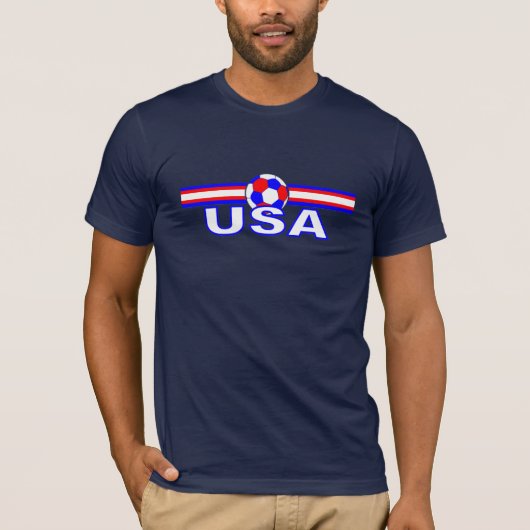 米国のサッカーSVは設計します Tシャツ (正面)