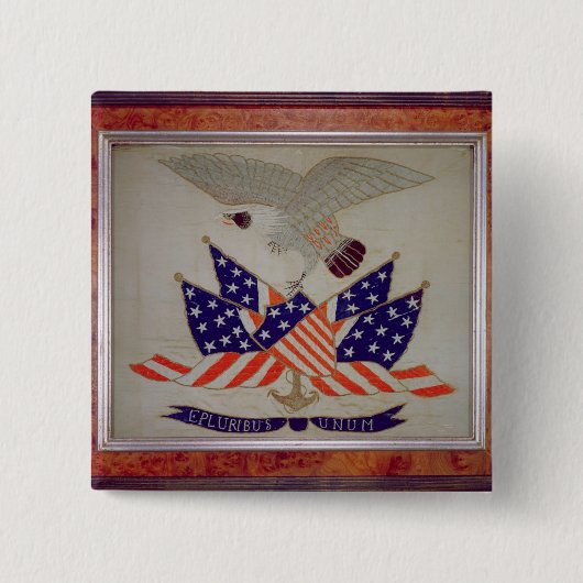 米国のシール、c.1840 缶バッジ (正面)