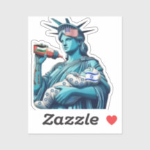 米国のジェノサイドのための自由パレスチナの自由ステッカー