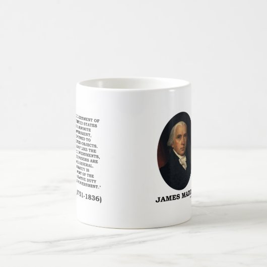 米国のジェームズ・マディスンGovtはGovtを指定しました コーヒーマグカップ (中央)