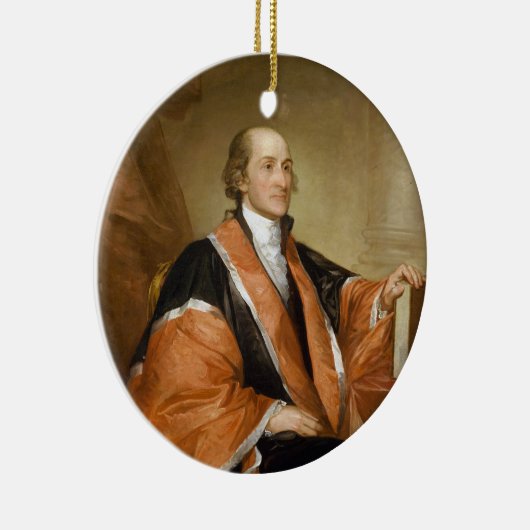 米国のジョンジェイ最初最高裁裁判官 セラミックオーナメント (右)