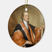 米国のジョンジェイ最初最高裁裁判官 セラミックオーナメント (左)