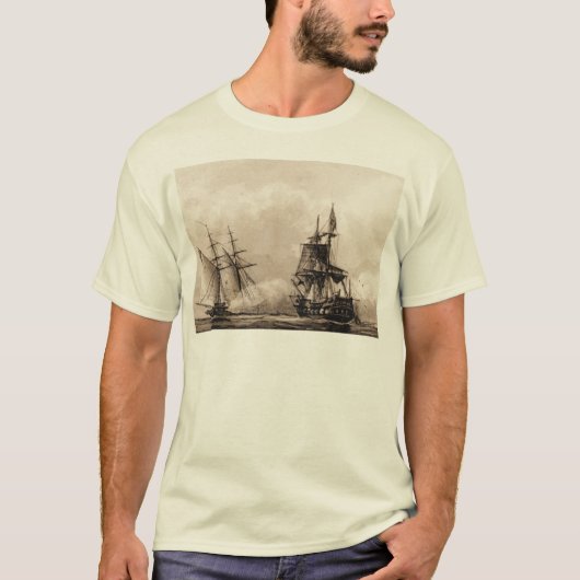 米国のスクーナー船企業 Tシャツ (正面)