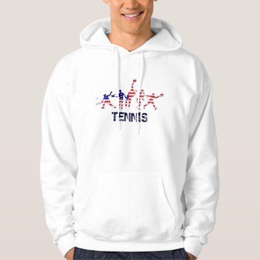 米国のスポーツ-米国のテニス選手のテニス パーカ (正面)