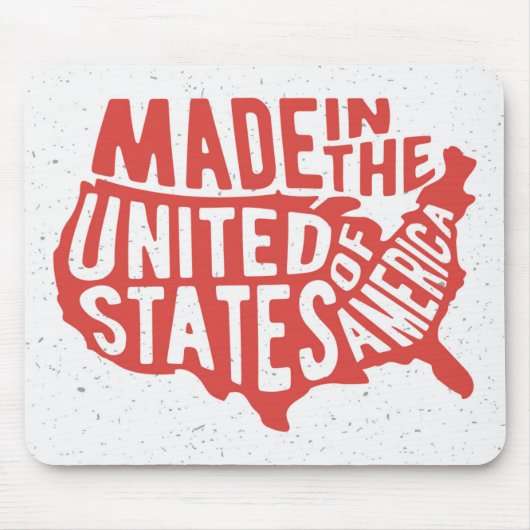 米国のタイポグラフィで作られる マウスパッド (正面)
