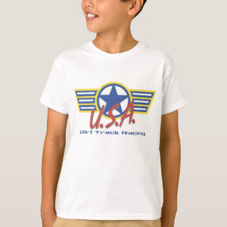 米国のダートトラックのピット・クルー Tシャツ