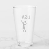 米国のテニス選手で、ボールにドットを使う タンブラーグラス (裏面)