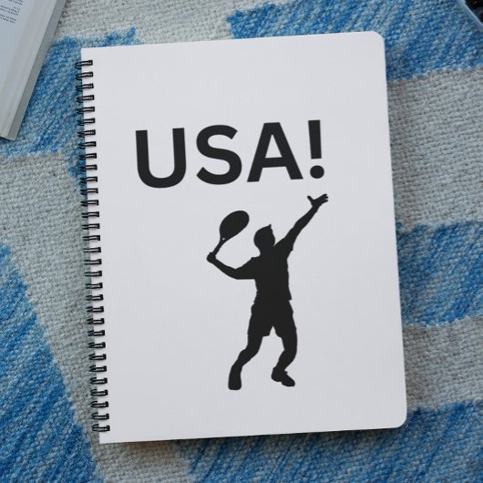 米国のテニス選手で、ボールにドットを使う ノートブック