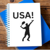 米国のテニス選手で、ボールにドットを使う ノートブック