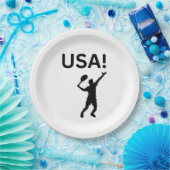 米国のテニス選手で、ボールにドットを使う ペーパープレート (パーティー)