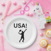 米国のテニス選手で、ボールにドットを使う ペーパープレート (パーティー)