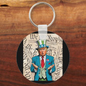 米国のトランプ憲法を読み直す必要がある キーホルダー (正面)