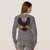 米国のトレンド長袖の基本Tシャツ Tシャツ (裏面フル)