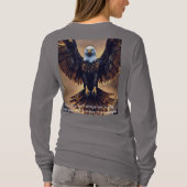 米国のトレンド長袖の基本Tシャツ Tシャツ (裏面)