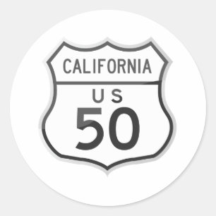 米国のハイウェー50カリフォルニア遠征 ラウンドシール