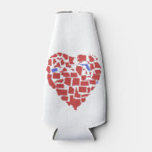 米国のハート州NJ PA FL in red ボトルクーラー (正面)