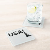 米国のバスケットボール選手 ガラスコースター (アングル)