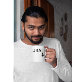 米国のバスケットボール選手 コーヒーマグカップ