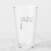 米国のバスケットボール選手 タンブラーグラス (裏面)