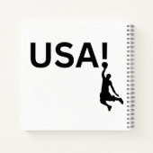 米国のバスケットボール選手 ノートブック (裏面)