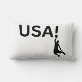 米国のバスケットボール選手 ランバークッション (裏面)