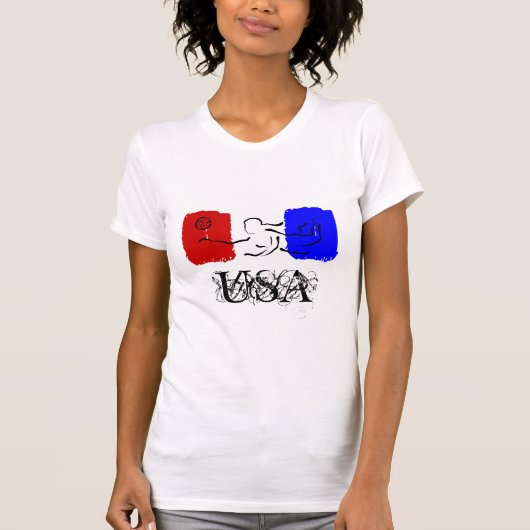 米国のバレーボール Tシャツ (正面)