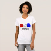 米国のバレーボール Tシャツ (正面フル)